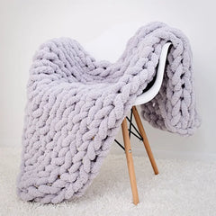 Chunky Knitted Blanket